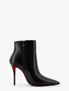 Christian Louboutin Women Miss Z Booty Leather Ankle Boots In Black