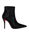 Christian Louboutin Miss Z Booty Velluto Gloss Ankle Boots 100 In Red