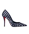 Christian Louboutin Miss Z Boum Boum Satin Pumps 100 In Blue