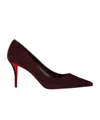 Christian Louboutin Miss Z Suede Pumps 60 In Brown