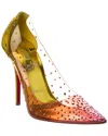 Christian Louboutin Miss Z Degrastrass 100 Vinyl Pump In Gold