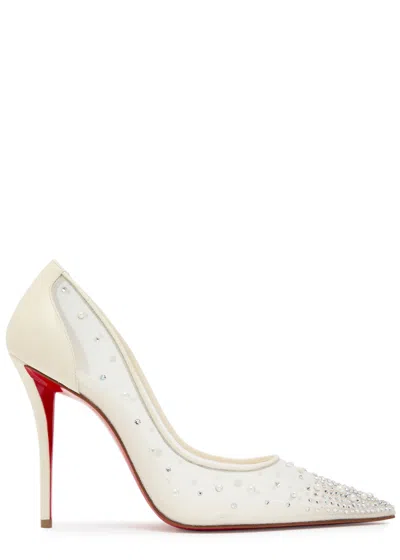 Christian Louboutin Miss Z Degrastrass Perla 100 Nappa Pumps In White