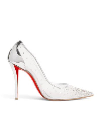 Christian Louboutin Miss Z Degrastrass Perla Leather Pumps 100 In Silver