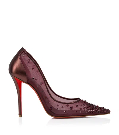 Christian Louboutin Miss Z Degrastrass Perla Pumps 100 In Burgundy