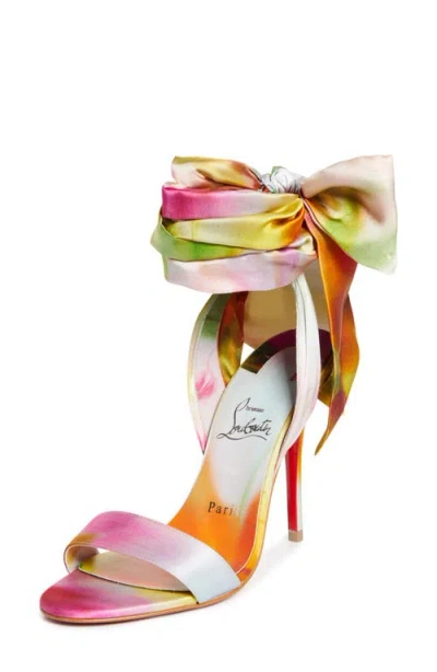 Christian Louboutin Miss Z Du Desert Ankle Wrap Sandal In Multi