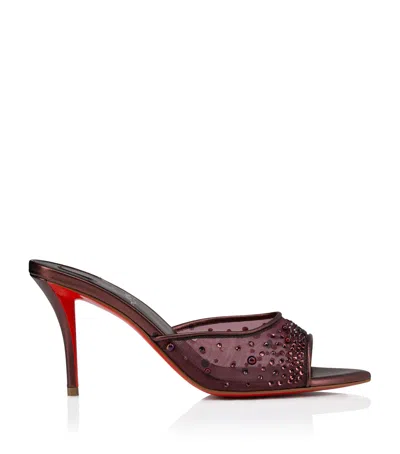 Christian Louboutin Miss Z Embellished Mules 80 In Pink