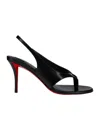 Christian Louboutin Miss Z Infradita 80 Leather Sandals In Black