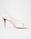 Christian Louboutin Miss Z Infradita Sandals In White