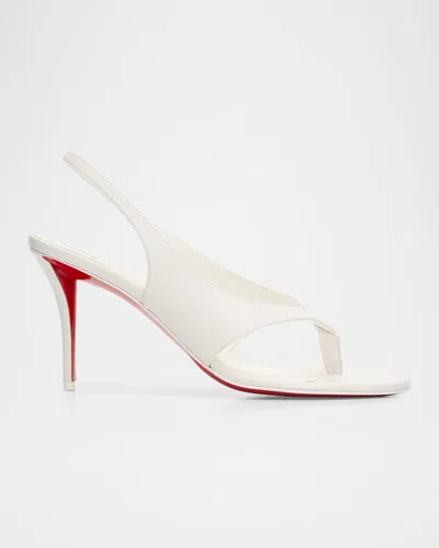 Christian Louboutin Miss Z Infradita Sandals In White