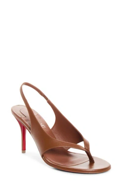 Christian Louboutin Miss Z Infradita Slingback Sandal In Brown
