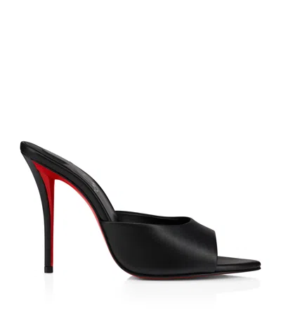 Christian Louboutin Miss Z Leather Heeled Mules 100 In Black