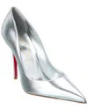 Christian Louboutin Miss Z Leather Pump In Silver
