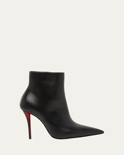 Christian Louboutin Miss Z Leather Red Sole Booties