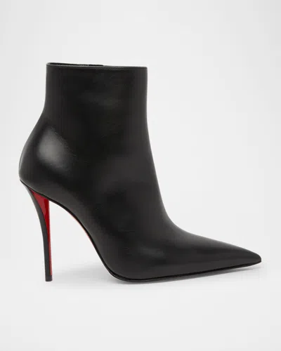 Christian Louboutin Miss Z Leather Red Sole Booties