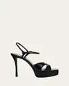 Christian Louboutin Miss Z Leather Red Sole Slingback Sandals In Blush