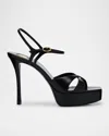 Christian Louboutin Miss Z Leather Red Sole Slingback Sandals In Blush