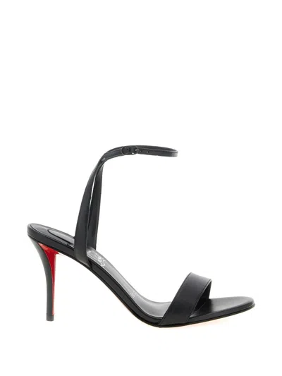 Christian Louboutin Mizz Z 100 Leather Sandals Black Women In Multi