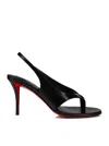 Christian Louboutin Miss Z Infradita 80 Leather Sandals In Black