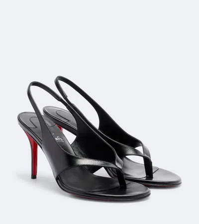 CHRISTIAN LOUBOUTIN MISS Z LEATHER THONG SANDALS