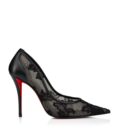 Christian Louboutin Miss Z Mesh 100 Lace Pumps In Black