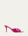 Christian Louboutin Miss Z Mirror Red Sole Mule Sandals In Billy