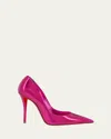 Christian Louboutin Woman Pumps Magenta Size 8 Leather In P9459 Billy