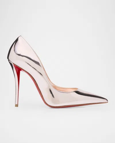 Christian Louboutin Miss Z Mirror Red Sole Pumps In P9459 Billy