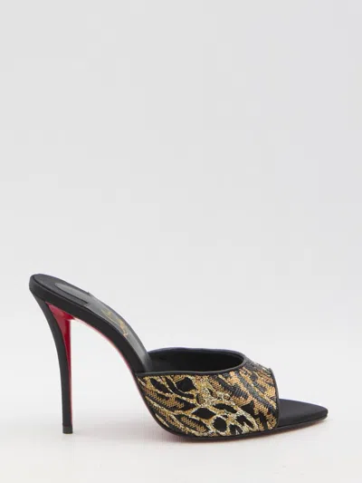 Christian Louboutin Miss Z Mule Ocelot In Black