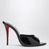 Christian Louboutin Miss Z Mules In Black Patent Leather In Black