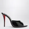 Christian Louboutin Miss Z Mules In Black Patent Leather Women In Black