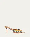 Christian Louboutin Miss Z Multicolored Red Sole Mule Sandals