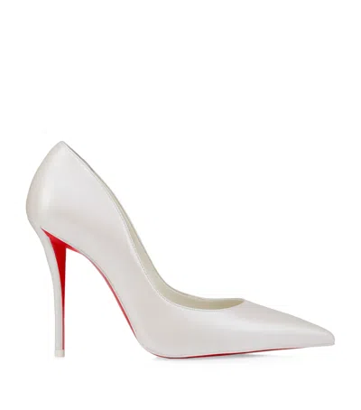Christian Louboutin Miss Z Nappa Leather Pumps 100 In White