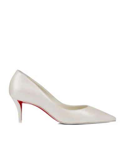 Christian Louboutin Miss Z Nappa Leather Pumps 60 In Bianco