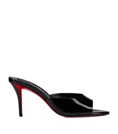 Christian Louboutin Miss Z Patent Calf Leather Mules 80 In Black