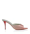 Christian Louboutin Miss Z Patent Leather Mules 80 In Pink