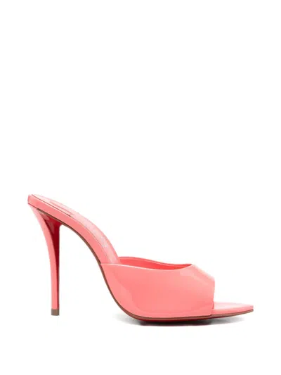 Christian Louboutin Miss Z Patent Leather Mules In Pink