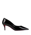 Christian Louboutin Glossy Pointed Toe High Heel Pumps In Black