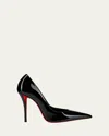 Christian Louboutin Miss Z Patent Leather Pumps 120 In Black
