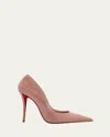 Christian Louboutin Miss Z Patent Red Sole Pumps In Vintage Rose