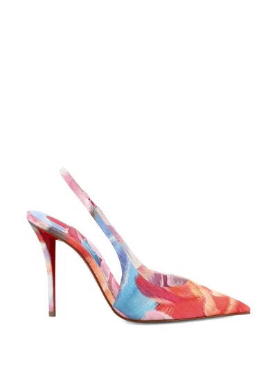 Christian Louboutin Miss Z Peony Print Pumps In Multi