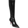 Christian Louboutin High-heeled Knee-length Boots In Black
