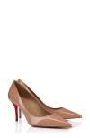 Christian Louboutin Women Miss Z Patent Leather Pumps In Brown
