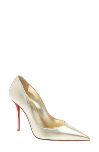Christian Louboutin Miss Z Laminated Nappa Leather Pumps 100 In Animal Print