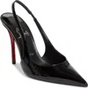 Christian Louboutin Miss Z Pointed Toe Slingback Pump In Black