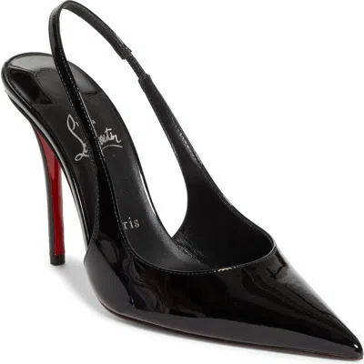 Christian Louboutin Miss Z Pointed Toe Slingback Pump In Black