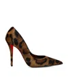Christian Louboutin Miss Z Pony Skin Pumps With Leopard Print In Animal Print
