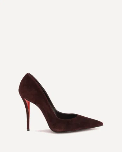 Christian Louboutin Miss Z Pumps In Burgundy