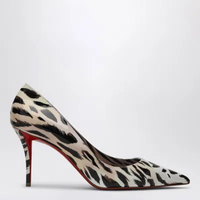 CHRISTIAN LOUBOUTIN CHRISTIAN LOUBOUTIN MISS Z PUMPS IN GIGI PRINTED PATENT CALFSKIN