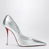 Christian Louboutin Miss Z Pumps In Silver Laminated Nappa Leather Women In Silver