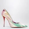 Christian Louboutin Miss Z Pumps In Tie-dye Patent Calf Leather In Black